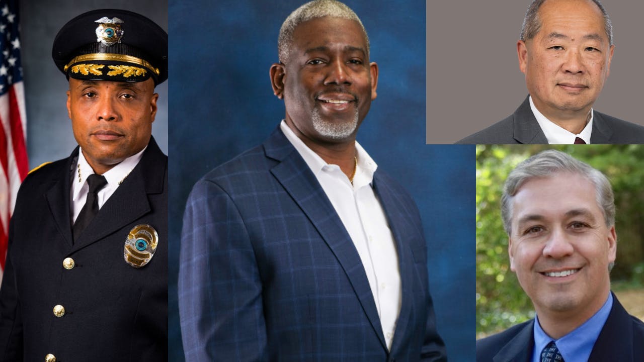 RenEarl Bowie (left), Kharlie Barnaby (middle), Phillip Eng (top right), Michael Berube (bottom right). Not pictured: Jonathan Gulliver.