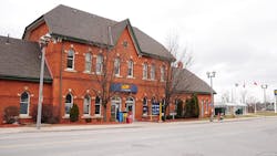 The front of the current Niagara Falls Train Station. The front of the current Niagara Falls Train Station.