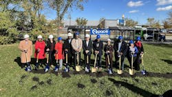 Pace leadership and leaders from both local and state government insert shovels into the ground. Pace leadership and leaders from both local and state government insert shovels into the ground.