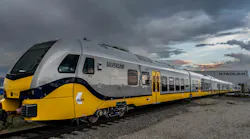 A DART Silver Line Stadler train.