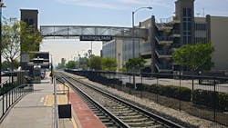 Metrolink has implemented its Wireless Crossing Nearside Station Stop technology at two crossings near Baldwin Park Station in Los Angeles County, Calif. Metrolink has implemented its Wireless Crossing Nearside Station Stop technology at two crossings near Baldwin Park Station in Los Angeles County, Calif.