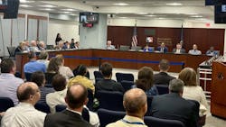 The SEPTA board sits before an audience. The SEPTA board sits before an audience.