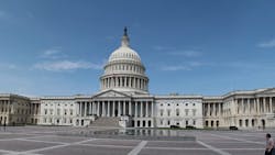 A wide shot of the U.S. Capitol building. A wide shot of the U.S. Capitol building.