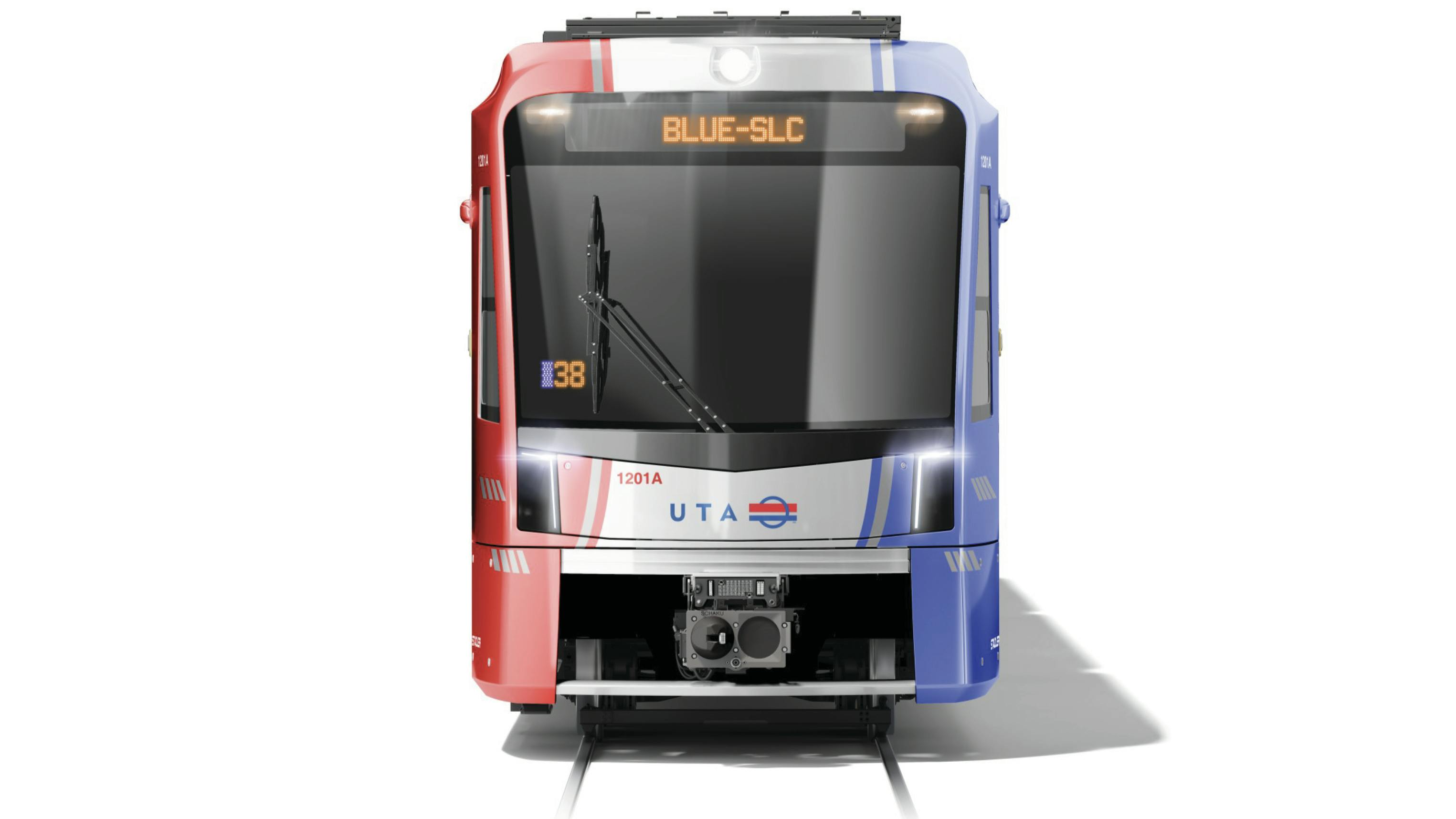 The image shows a rendering of the front of the new Citylink stock.