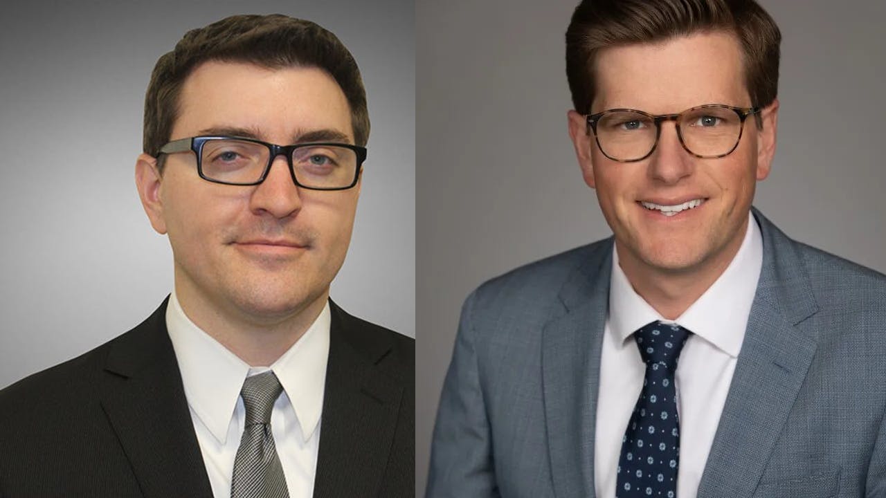 Matthew Dick (left) and Nathan Brown (right).