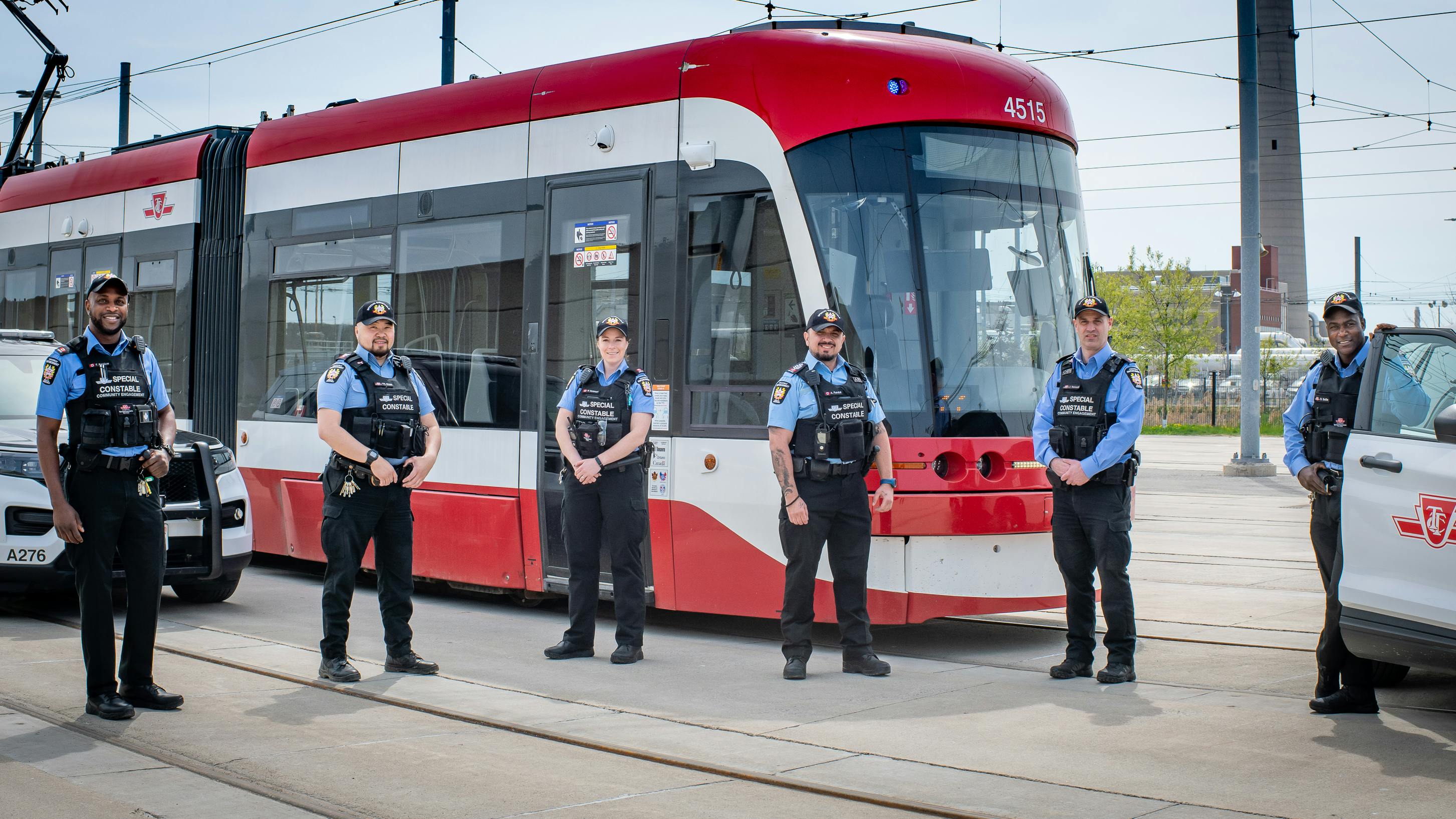 Toronto Transit Commission police officers.