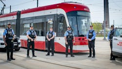 Toronto Transit Commission police officers. Toronto Transit Commission police officers.