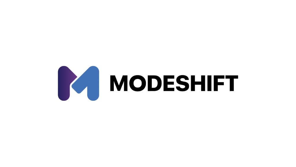 The image shows the Modeshift logo.