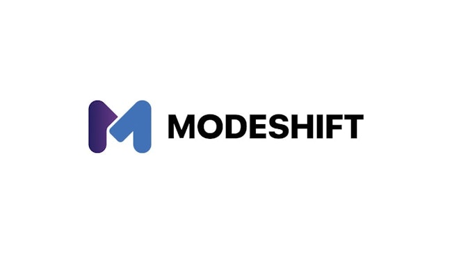 The image shows the Modeshift logo.