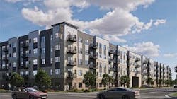 A graphic rendering of the proposed Valley Station Apartments in Apple Valley. A graphic rendering of the proposed Valley Station Apartments in Apple Valley.