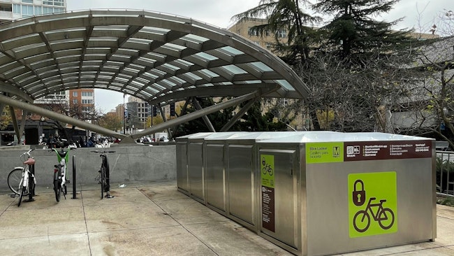 The Washington Metropolitan Area Transit Authority has launched the first part of its updated bike parking program with new bike lockers now available outside the Foggy Bottom and Eastern Market Metrorail stations.
