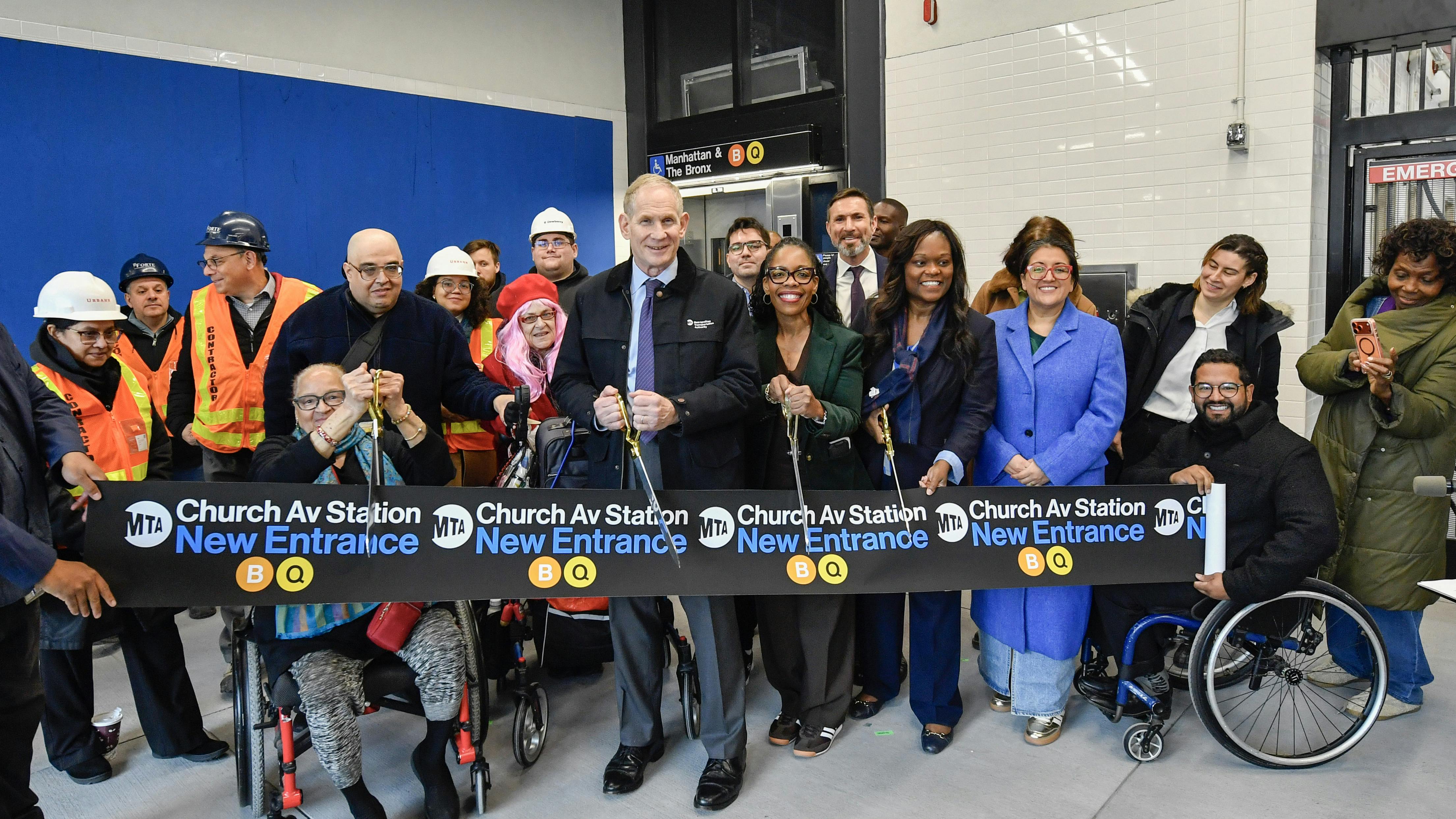 The Metropolitan Transportation Authority completed the station and accessibility upgrades at the Church Avenue B, Q subway station in Brooklyn.