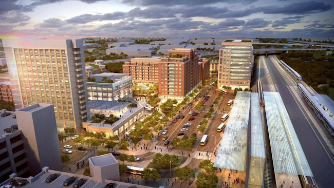 A rendering of the 364-unit affordable housing development at New Carrollton, Maryland.