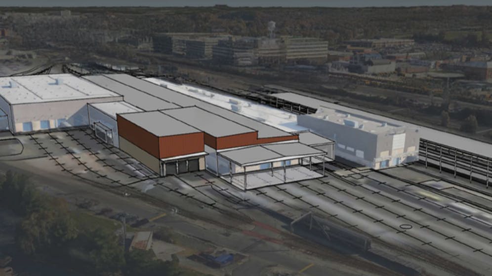 A rendering of the Ivy City Yard modernization project.