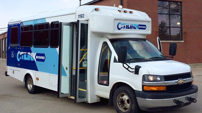 A Citilink Access paratransit vehicle.