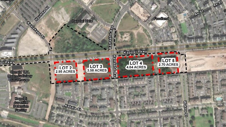 The image shows an aerial view of the TOD plans.