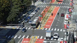 Priority signaling reduces delays. Priority signaling reduces delays.