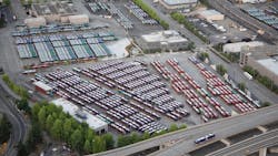The image shows an aerial view of the yard facility. The image shows an aerial view of the yard facility.
