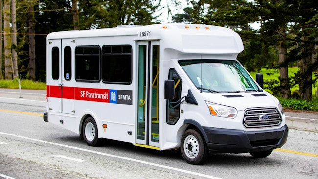 San Francisco Municipal Transportation Agency's electric paratransit vehicle.