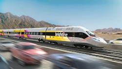 rendering of brightline west train runs on tracks rendering of brightline west train runs on tracks