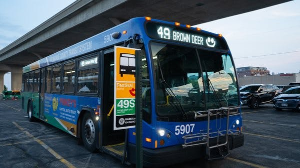 A Milwaukee County Transit System bus.