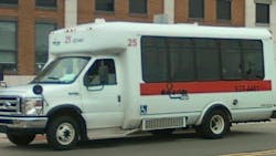 A Twin Cities Area Transportation Authority bus. A Twin Cities Area Transportation Authority bus.