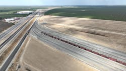 Work continues on the California high-speed rail project. Work continues on the California high-speed rail project.