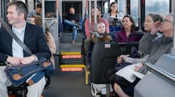 The interior of a Cooperative Alliance for Seacoast Transportation bus. The interior of a Cooperative Alliance for Seacoast Transportation bus.