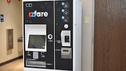 One of the new transit vending machines Laketran has installed. One of the new transit vending machines Laketran has installed.