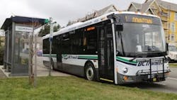 A BC Transit medium-duty bus. A BC Transit medium-duty bus.
