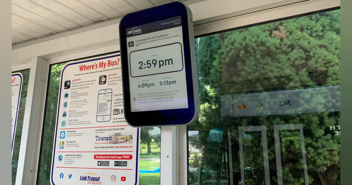 Onpoint Bus Connectpoint Digital Bus Stop® | Mass Transit