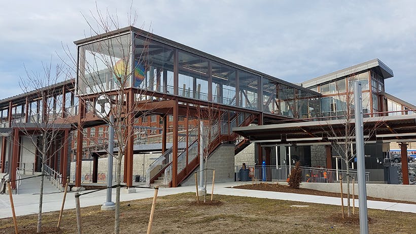 RIPTA opens new passenger amenity building at Pawtucket-Central Falls Transit Center