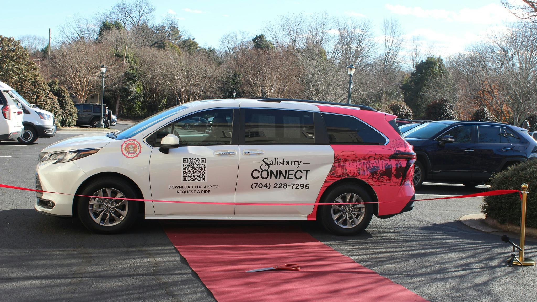 A Salisbury Connect microtransit vehicle.