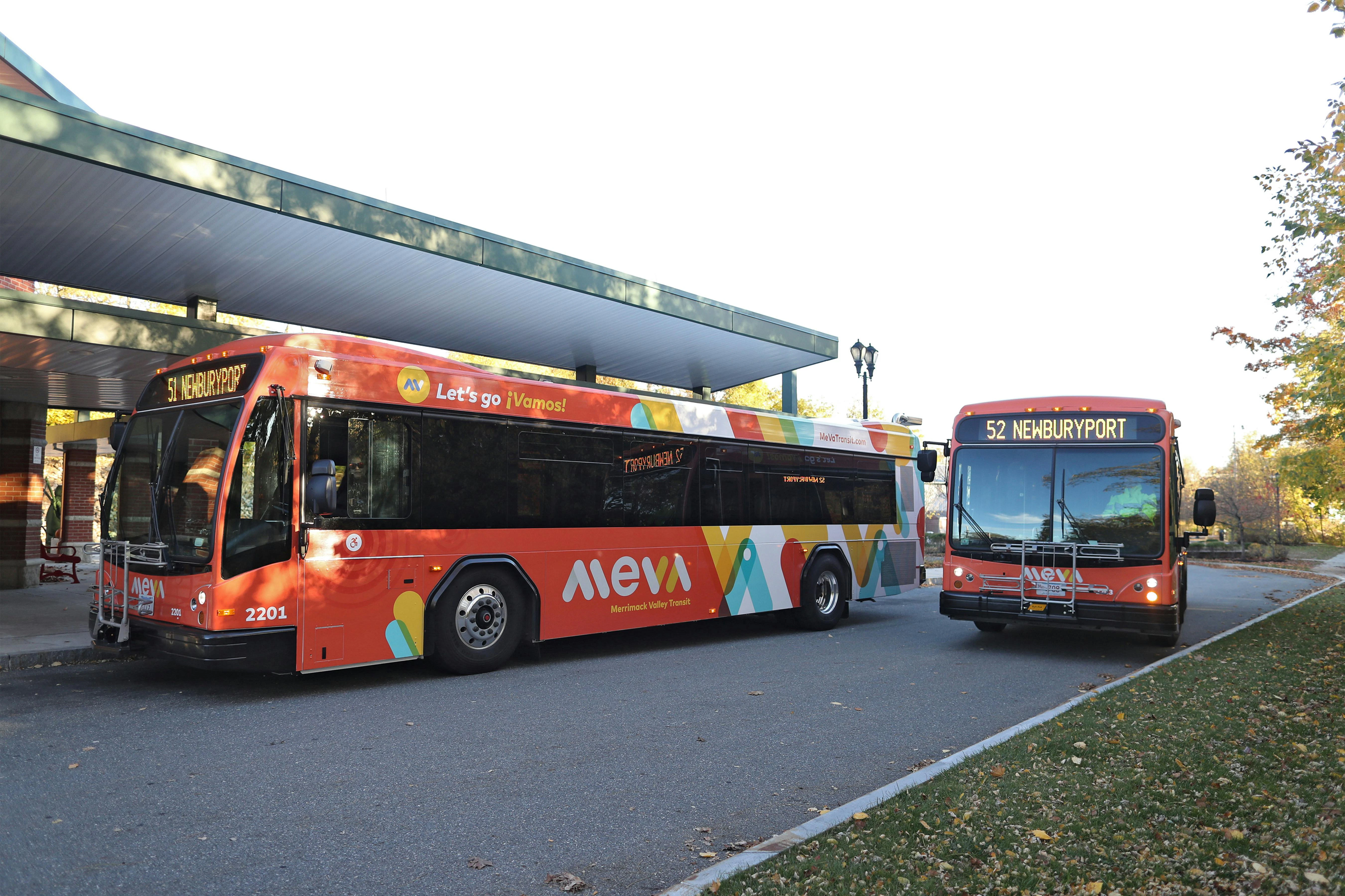 Two MeVa buses.