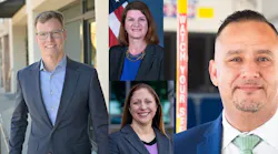Mike Brennan (left), Mariia Zimmerman (top middle), Karen Kitsis (bottom middle) and Ruben Salas (right).