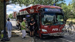 A Pioneer Valley Transit Authority bus. A Pioneer Valley Transit Authority bus.