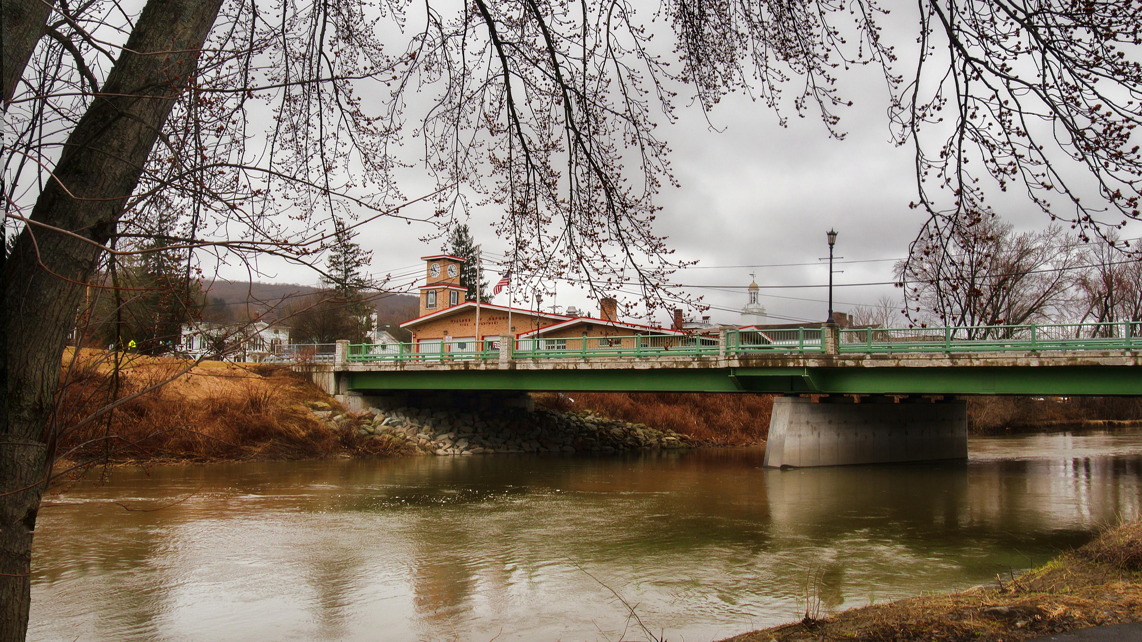 The image shows the town of Oxford, N.Y., a town in Chenango County.