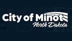 The image displays the City of Minot's logo. The image displays the City of Minot's logo.