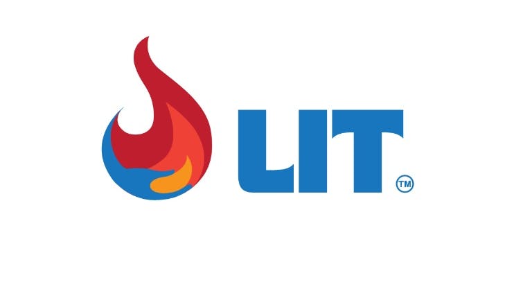 The image displays the LIT logo on a white background.