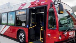 VIA Metropolitan Transit bus. VIA Metropolitan Transit bus.