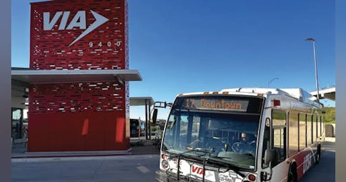 Via Trans Bus VIA Metropolitan Transit celebrates reopening of Randolph Transit ...