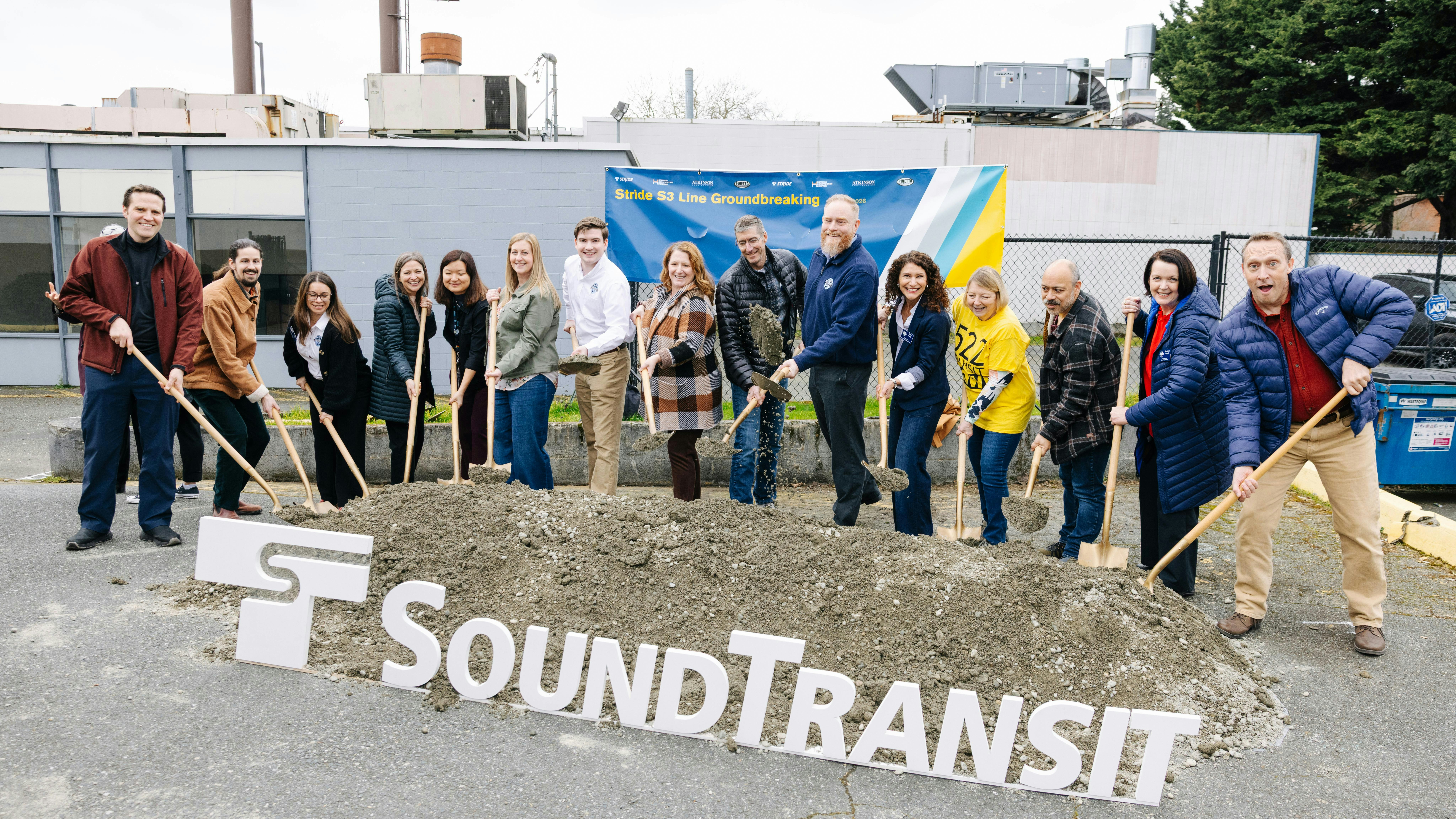 Sound Transit has broken ground on the Stride S3 bus rapid transit line.