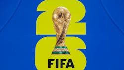 The official FIFA World Cup 2026 logo featuring trophy and '26' design. The official FIFA World Cup 2026 logo featuring trophy and '26' design.
