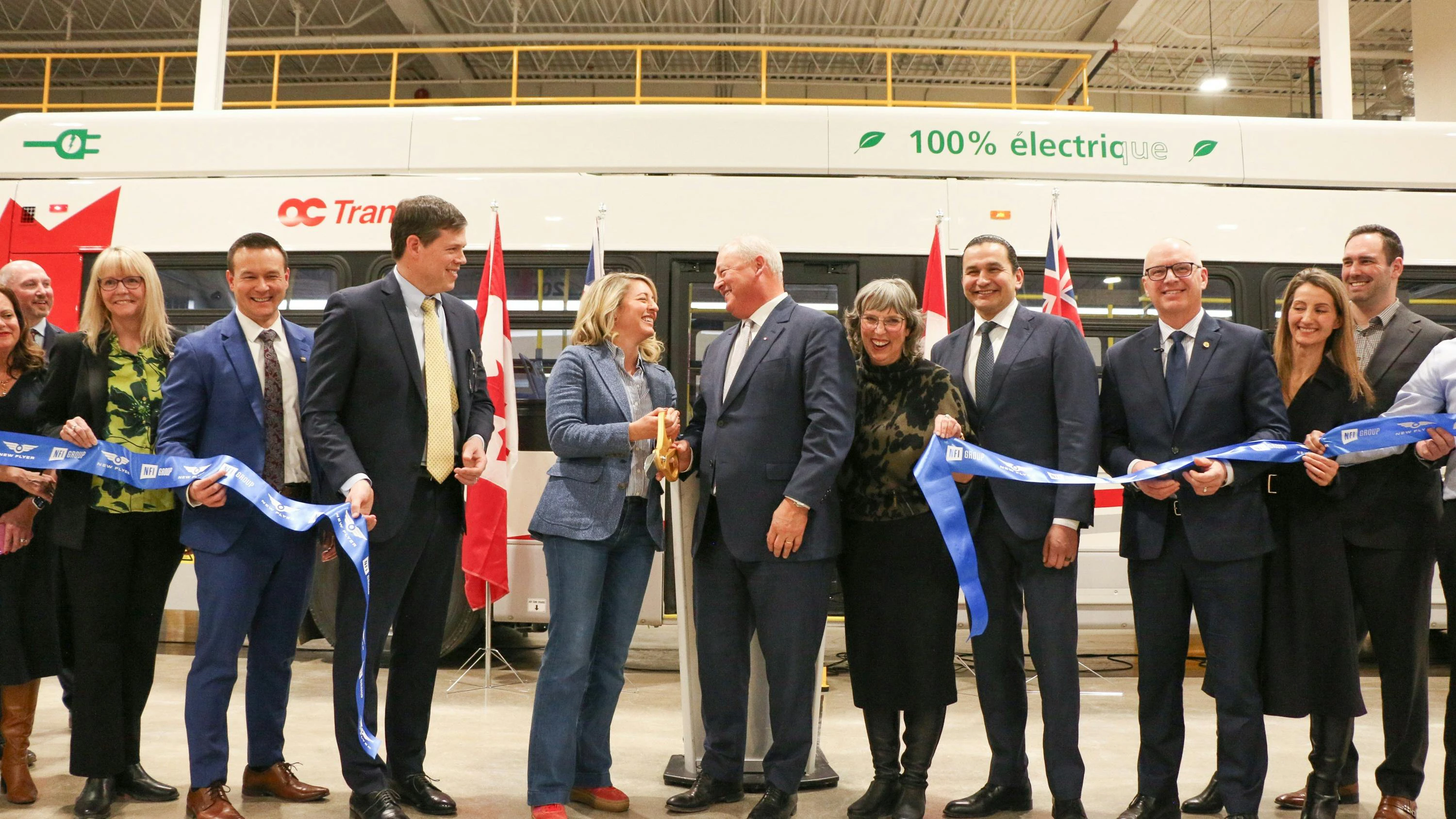 NFI Group Inc. has cut the ribbon on its new customer acceptance and delivery facility in Winnipeg, Manitoba.