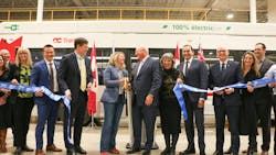 NFI Group Inc. has cut the ribbon on its new customer acceptance and delivery facility in Winnipeg, Manitoba. NFI Group Inc. has cut the ribbon on its new customer acceptance and delivery facility in Winnipeg, Manitoba.