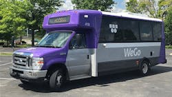 A WeGo accessiable van. A WeGo accessiable van.