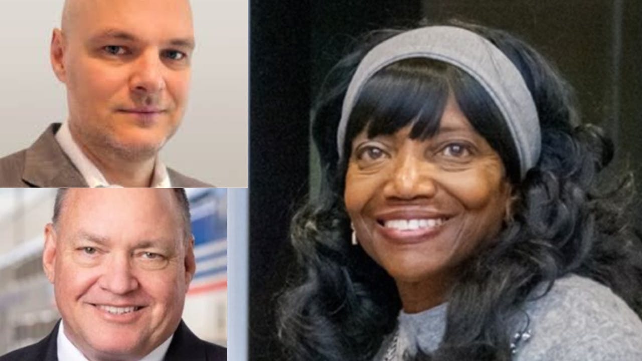 Matthieu Lonchamp (top left), Chris Henry (bottom left), Kattie Bond (right).