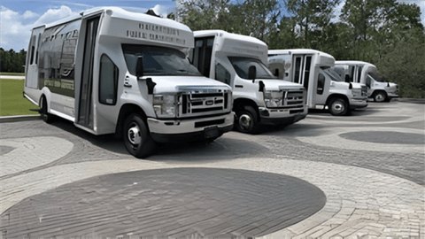 Flagler County Public Transportation buses.