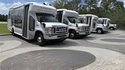 Flagler County Public Transportation buses. Flagler County Public Transportation buses.