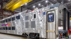 New Jersey Transit has received the first of 374 multilevel III rail cars.